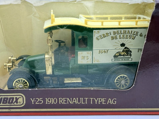 Y-25 1910 RENAULT TYPE AG Models of Yeasteryear Matchbox 1984 Zielony 1:43 – zdjęcie 2