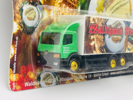 Mercedes-Benz Atego Gefra-Werbung Promotional Model 1:87 Blister Zielony – zdjęcie 2