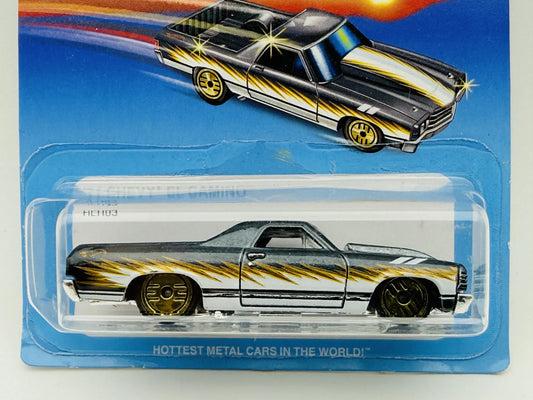 '71 Chevy El Camino Hot Wheels 2021 Ultra Hots 1:64 Pickup Blister Srebrny – zdjęcie 2