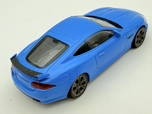 JAGUAR XKR-S, Welly, Resoraki, Die cast, Niebieski 1:36 – zdjęcie 2