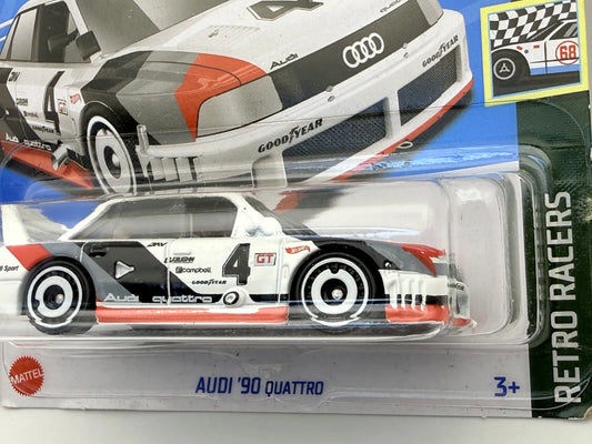 AUDI '90 QUATTRO Drag Racers Hot Wheels 2023 Biały 1:64 – zdjęcie 2