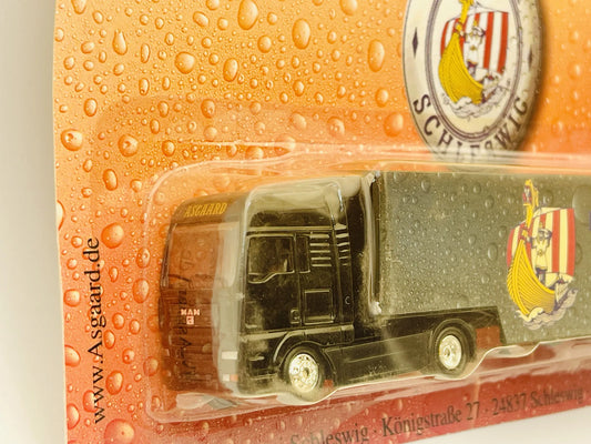 MAN TRUCK Hümmer 1:87 Brauerei Schleswig Blister Czarny Promocyjny – zdjęcie 2