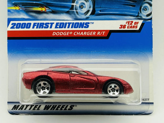 Dodge Charger R/T Hot Wheels 1999 Blue Card 1:64 2000 First Editions – zdjęcie 2