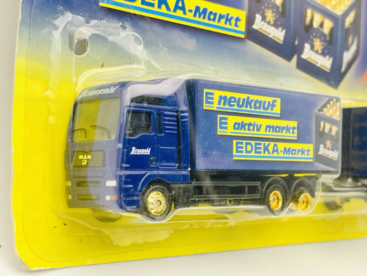 MAN Grell 1:87 neukauf EDEKA Braugold Blister Niebieski Promocyjny – zdjęcie 2