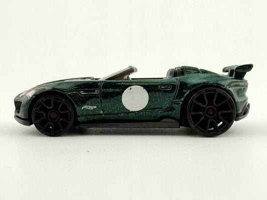 Jaguar F-Type Project 7 Hot Wheels 2015 Zielony 1:64 – zdjęcie 2
