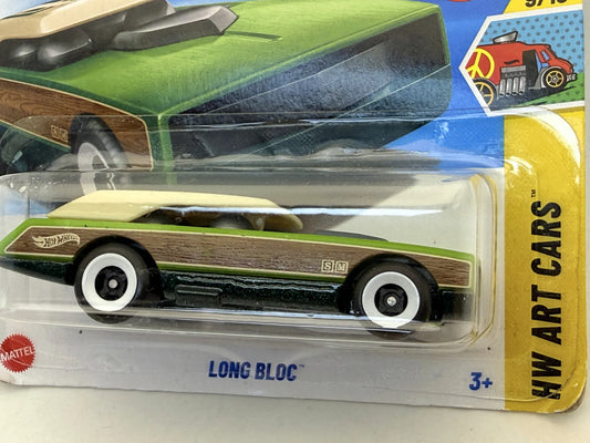 LONG BLOC HW ART CARS Hot Wheels 2025 Zielony 1:64 – zdjęcie 2