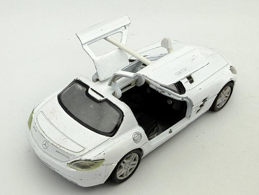 Mercedes-Benz SLS AMG, Kinsmart, Die cast KT5349, Biały, 1:36, Resoraki – zdjęcie 2