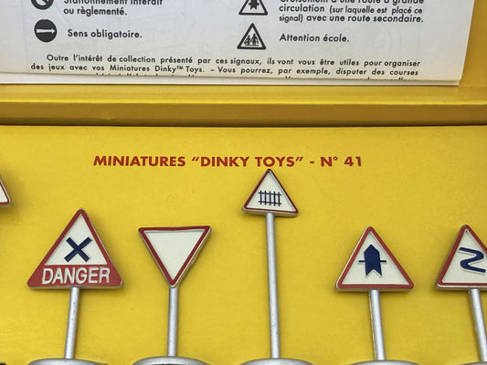Znaki Drogowe MINIATURES DINKY TOYS 41 Dinky Toys 2012 Żółty 1:43 – zdjęcie 2