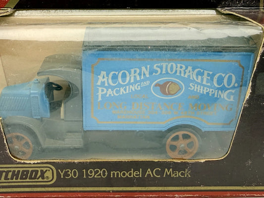 1920 MODEL AC MACK Matchbox 1986 1:42 Made in England Acorn Storage – zdjęcie 2