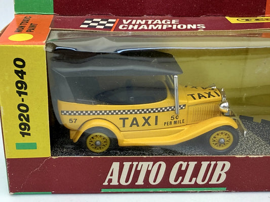 1934 FORD MODEL A TAXI Vintage Tesco 1986 Żółty 1:43 Made in United Kingdom – zdjęcie 2