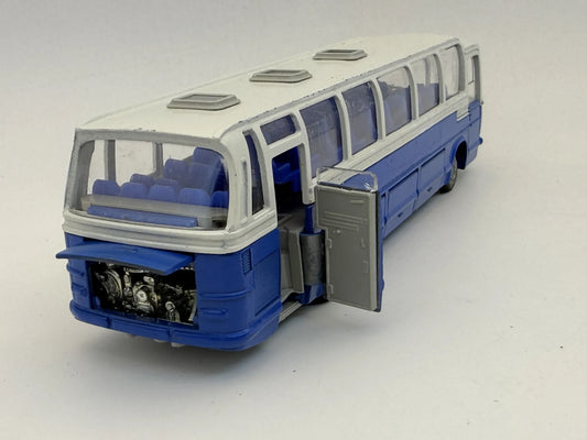 Autobus Mercedes-Benz O 302 Tekno '70 Niebiesko-Biały 1:56 Made in Denmark – zdjęcie 2