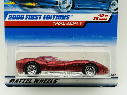 Thomassima 3 Hot Wheels 2000 Blue Card 1:64 2000 First Editions Blister – zdjęcie 2