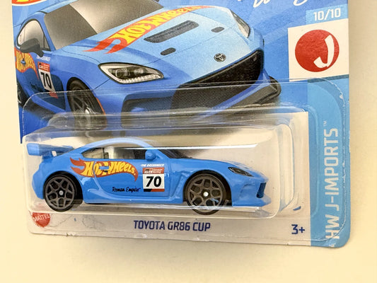 TOYOTA GR86 CUP HW J-IMPORTS Hot Wheels 2024 Niebieski 1:62 – zdjęcie 2