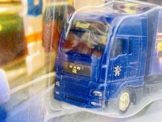 MAN Tga Grell 1:87 Ciężarówka Promocyjna Tooor! Braugold Blister Niebieski – zdjęcie 2