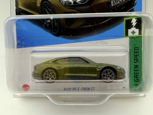 AUDI RS E-TRON GT HW Green Speed Hot Wheels 2021 Oliwkowy 1:64 Protektor – zdjęcie 2