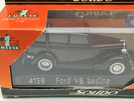 FORD V8 BERLINE L'Age D'Or Solido Czarny 1:43 Made in France – zdjęcie 2