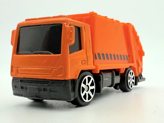 Garbage Truck (Śmieciarka), Maisto, Die cast, Resoraki, Pomarańczowy, 1:64 – zdjęcie 2