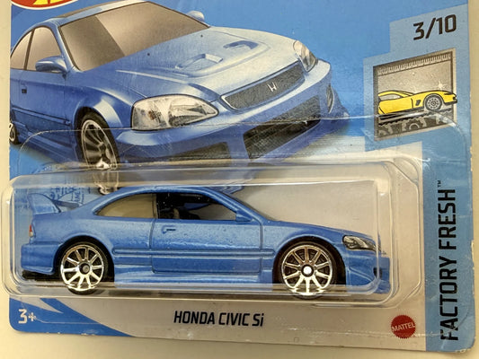 HONDA CIVIC SI Factory Fresh Hot Wheels 2021 Niebieski 1:64 – zdjęcie 2