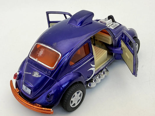 VOLKSWAGEN BEETLE CUSTOM DRAGRACER, Kinsmart, Die cast KT5405, Fiolet, 1:36 – zdjęcie 2