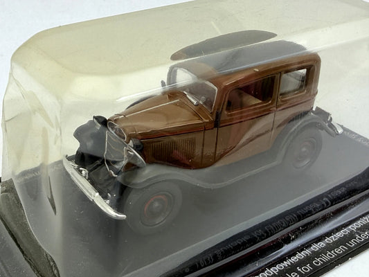 OPEL P4 Z LAT 1935–1937 Legendarne Samochody AmerCom Brązowy 1:43 – zdjęcie 2