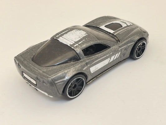 '09 CORVETTE ZR1, Hot Wheels 2008, Resoraki, Die cast, Srebrny 1:64 – zdjęcie 2