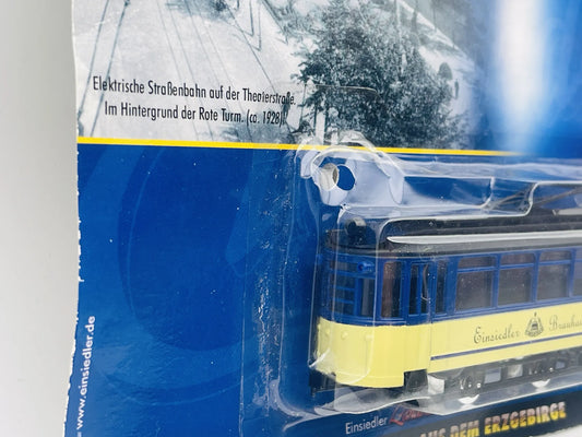 Bautzener Triebwagen Grell 2005 1:87 Tramwaj Einsiedler Brauhaus Żółty – zdjęcie 2