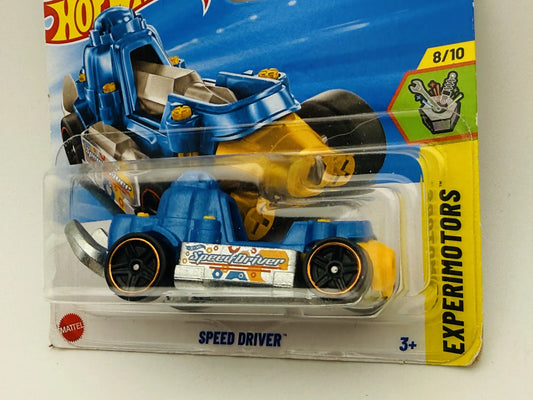 Speed Driver Hot Wheels 2025 Experimotors 1:64 Blister Niebieski – zdjęcie 2