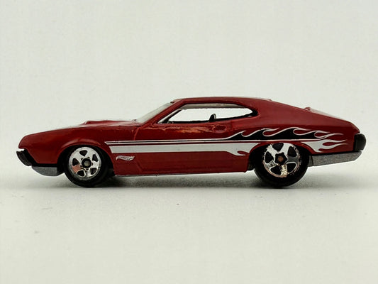 Amerykański Muscle Car Z Lat 70. Mainline Hot Wheels Czerwony 1:64 – zdjęcie 2