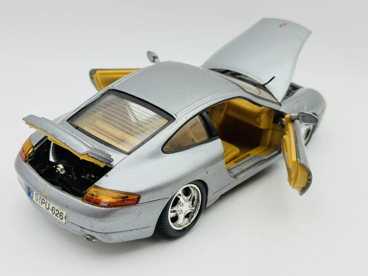 Porsche 911 Carrera 996 Welly 1999 1:18 Luzak Srebrny – zdjęcie 2