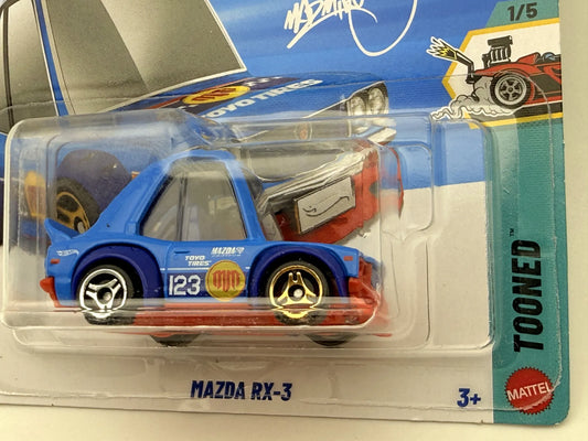 MAZDA RX-3 Tooned Hot Wheels 2026 Niebieski 1:64 – zdjęcie 2