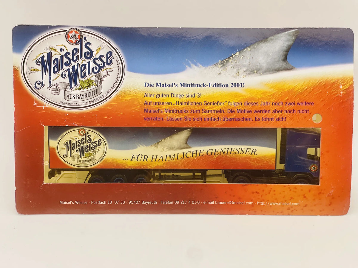 Ciągnik Siodłowy Grell 2001 1:87 Maisel's Weisse Blister Granatowy – zdjęcie 6