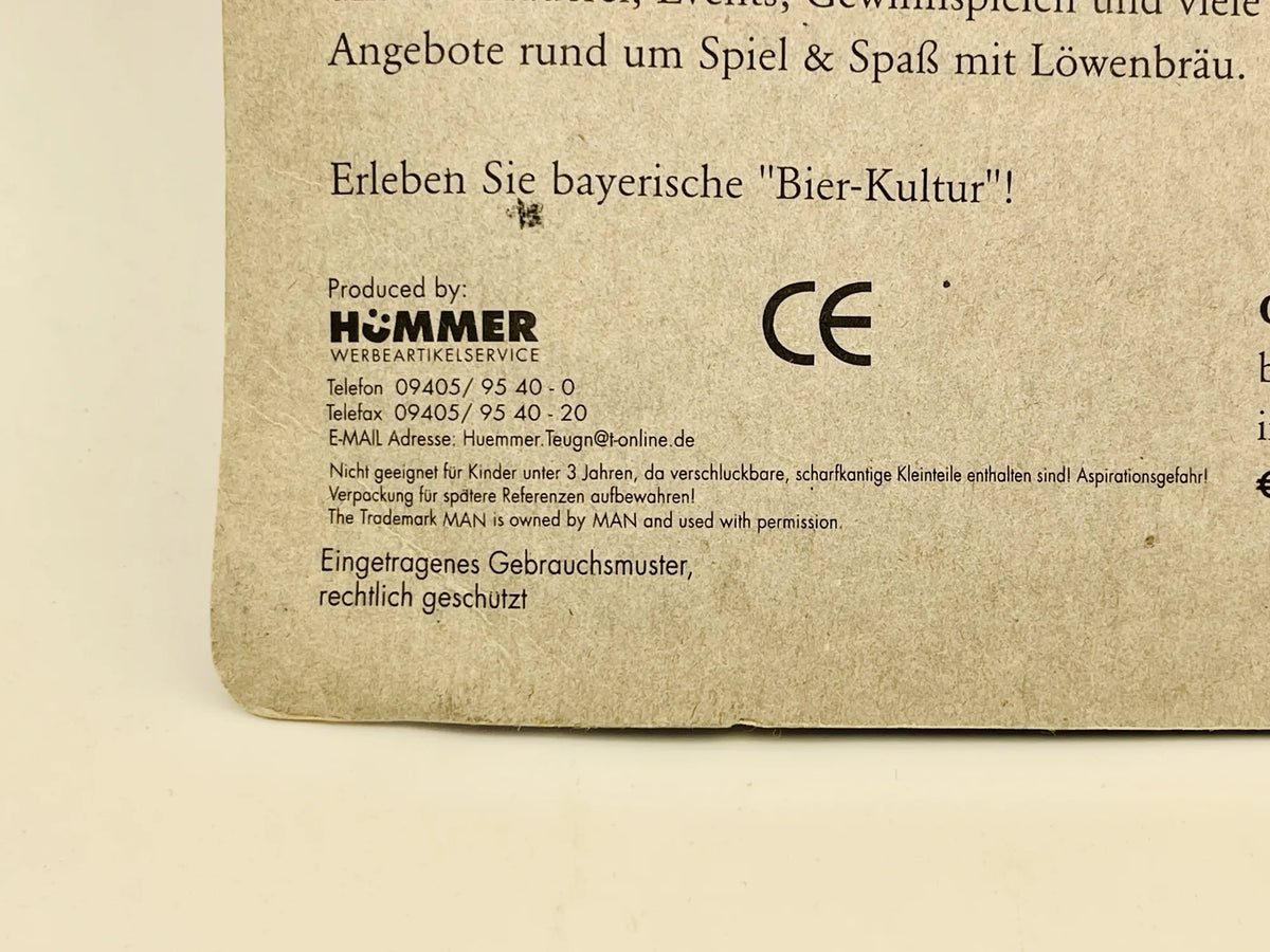 MAN TRUCK Hümmer 1:87 Ciężarówka Promocyjna Fioletowy Blister Löwenbräu – zdjęcie 7