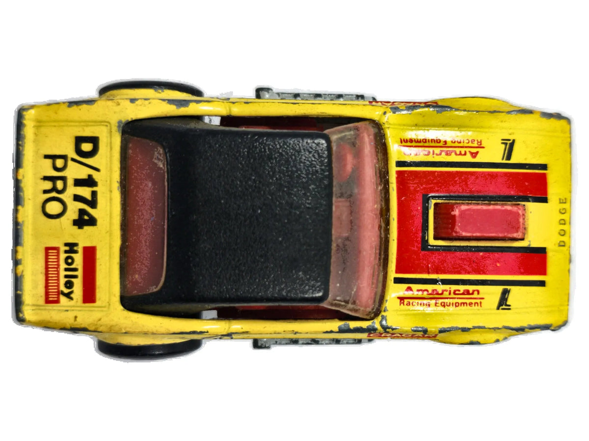 DODGE CHALLENGER, Matchbox 1975, Die cast, Żółty, 1:72, Resoraki – zdjęcie 8