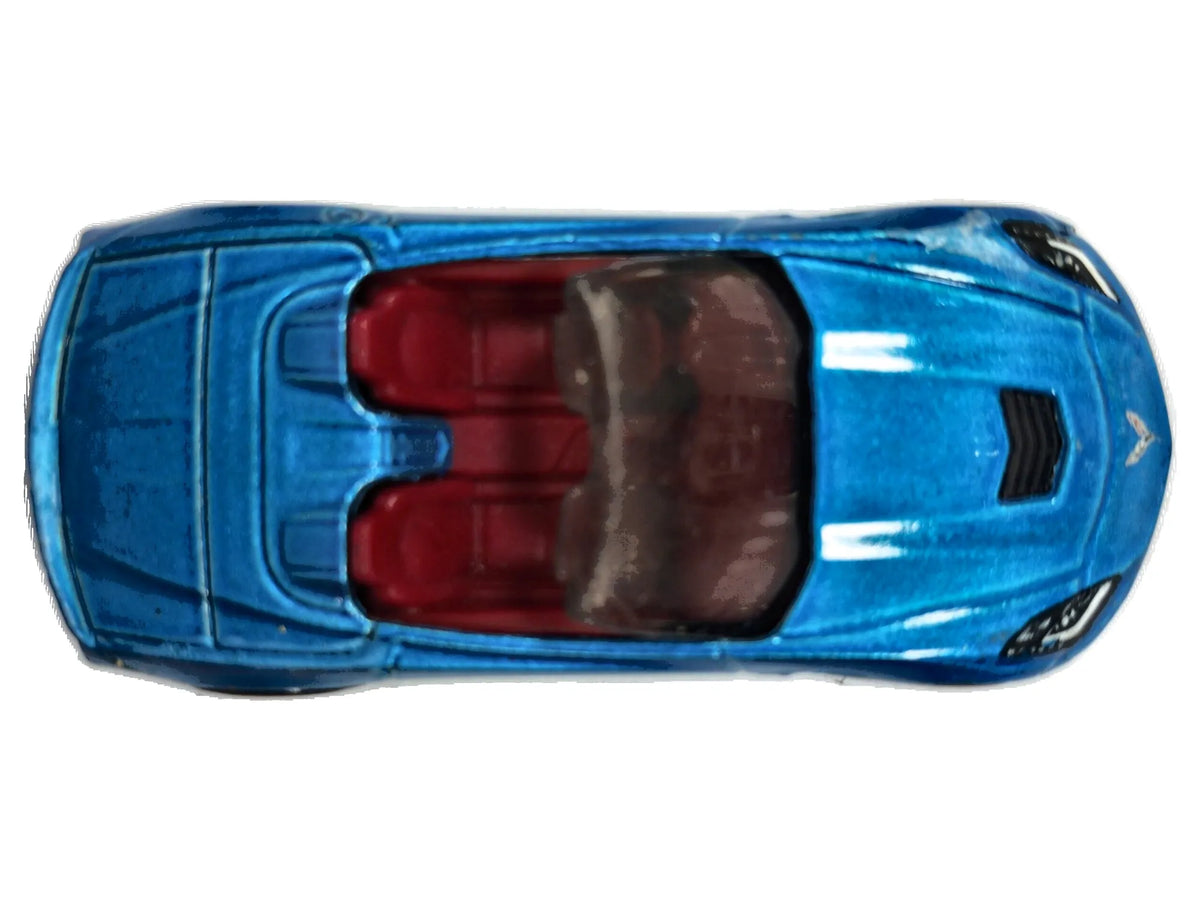 '14 CORVETTE STINGRAY CABRIO Hot Wheels 2013 Niebieski 1:64 – zdjęcie 8