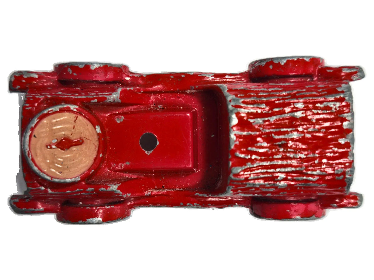 Żeliwny samochodzik wyścigowy A. C. Williams , Zabytek, Czerwony, 1:64 – zdjęcie 8
