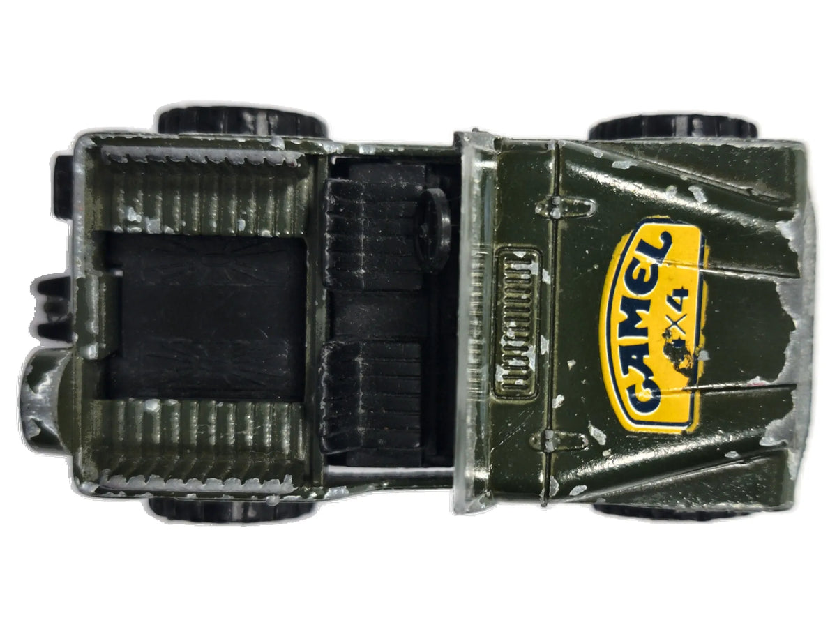 4X4 JEEP, CAMEL, Majorette, Made in France, NO.290, Zielony, 1:64, Resoraki – zdjęcie 8