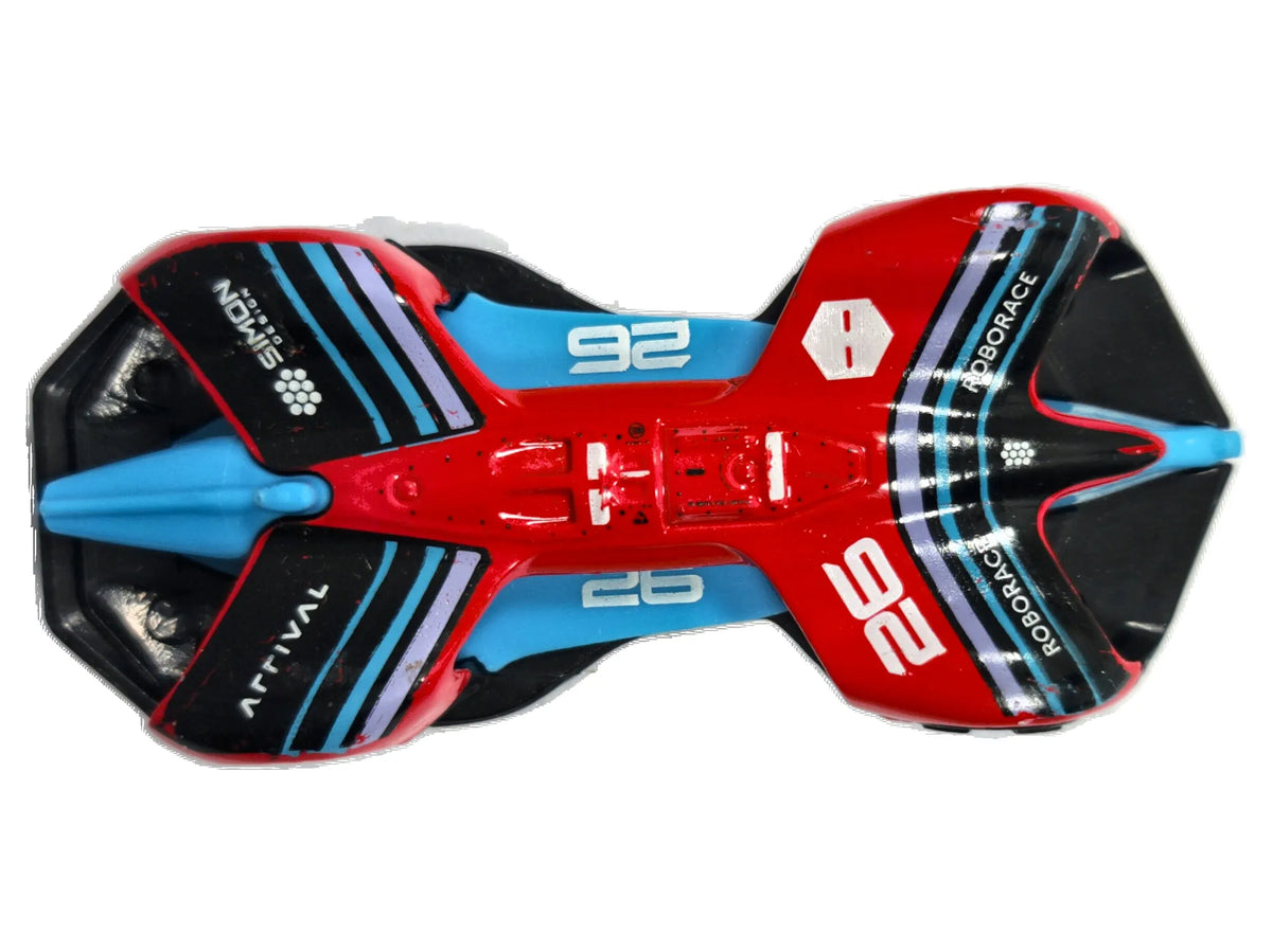 Roborace Robocar Hot Wheels 2013 HW EXOTICS 1:64 Luzak Czerwony – zdjęcie 8