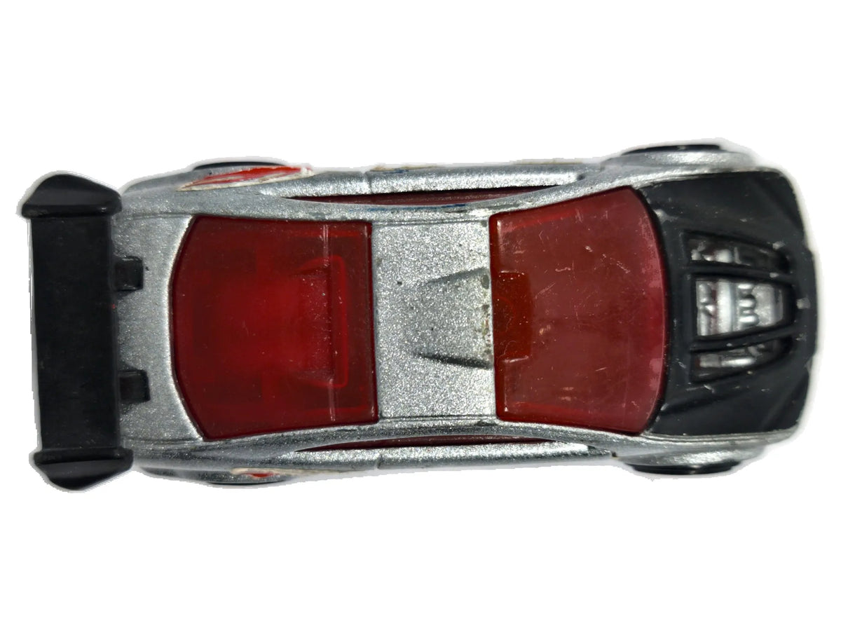 ID ASPHALT ASSAULT Hot Wheels x McDonald's 2005 Srebrny 1:64 – zdjęcie 8