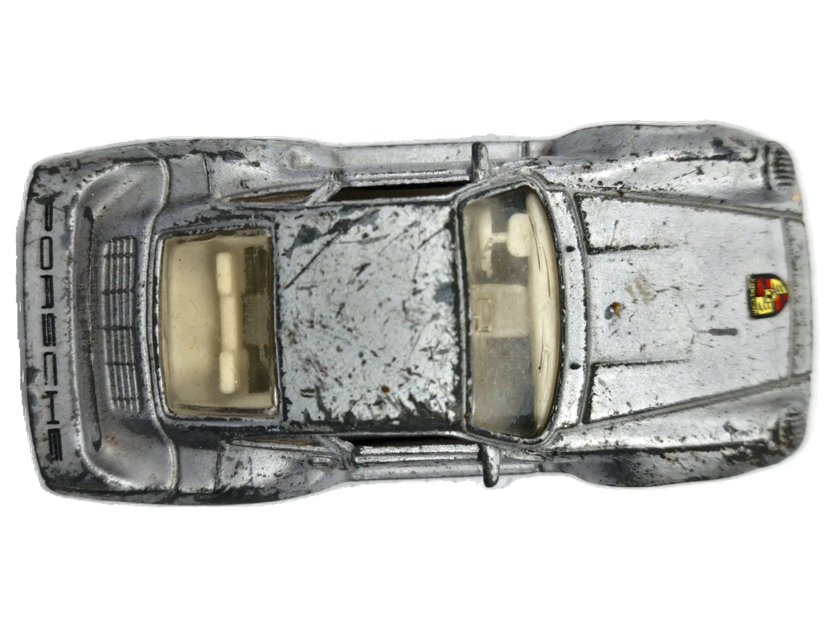 Porsche 959 MC Toy 1986 1:55 Luzak Srebrny Vintage Model – zdjęcie 8