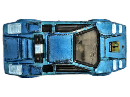 LAMBORGHINI COUNTACH PACE CAR POLICE Hot Wheels 2017 Turkusowy 1:64 – zdjęcie 8