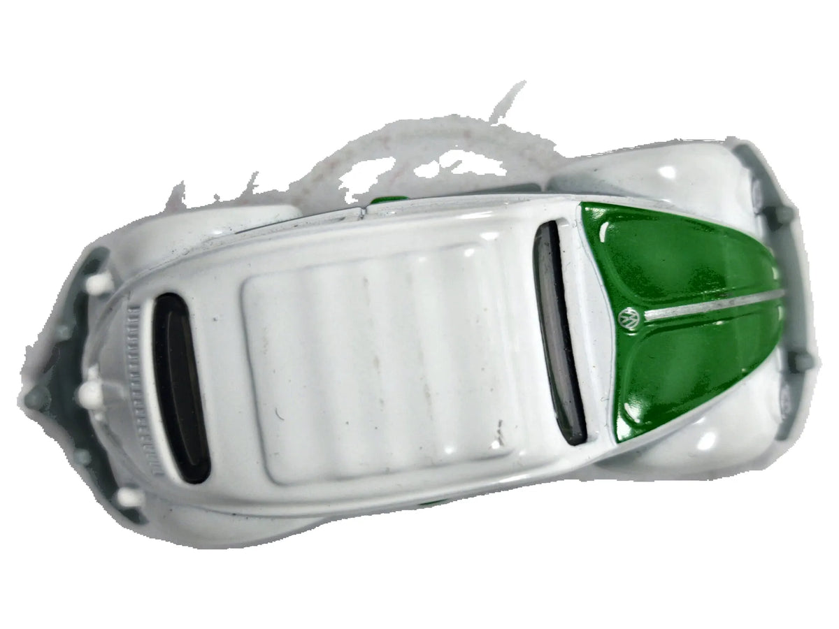 '62 Volkswagen Beetle Mainline Policja Matchbox 1998 Biały 1:55 – zdjęcie 8