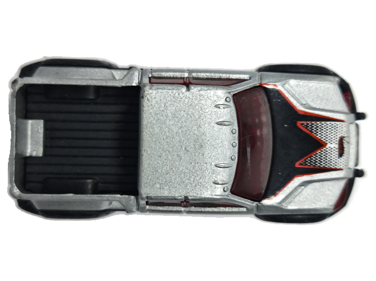MEGA-DUTY, PICKUP TRUCK, Hot Wheels 2001, Die cast, Srebrny, 1:64, Resoraki – zdjęcie 8