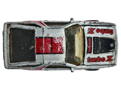 1984 DODGE DAYTONA TURBO Z, Matchbox, Die cast, Srebrny, 1:64, Resoraki – zdjęcie 8