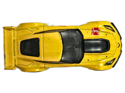 Corvette C7.R Hot Wheels 2014 1:64 3 Luzak Żółty – zdjęcie 8