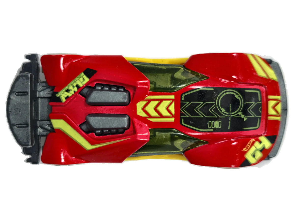 CYBER SPEEDER, Hot Wheels 2014, Die cast FJV64, Czerwony, 1:64, Resoraki – zdjęcie 8