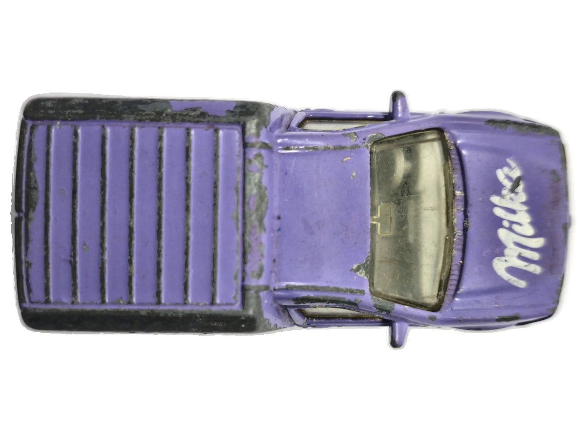 FORD COURIER, Milka, Matchbox 1991, Vintage Model, Fioletowy 1:64, Resoraki – zdjęcie 8