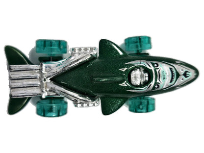 Sharkruiser Hot Wheels 2001 1:64 Luzak Zielony – zdjęcie 8