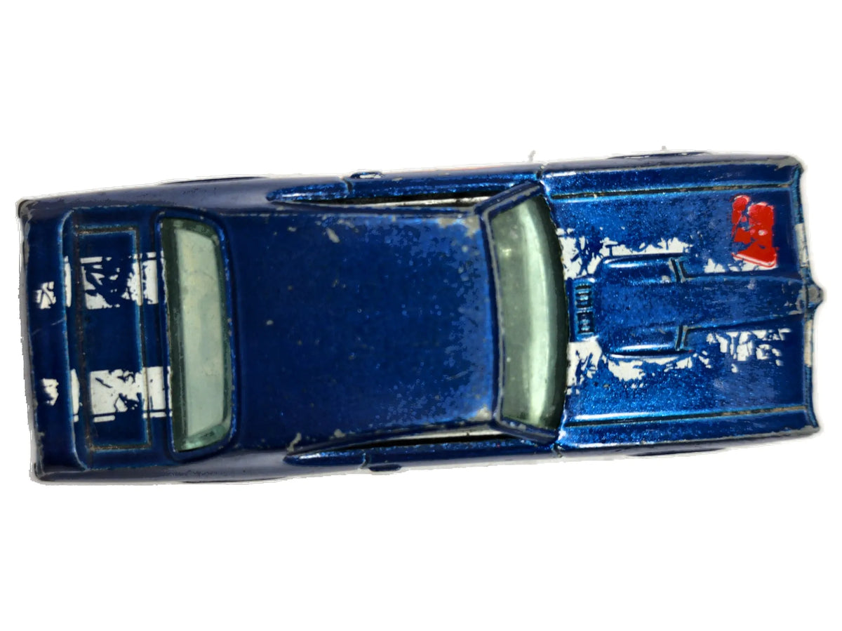 '69 Pontiac Gto Matchbox 1:60 Made in France Luzak Niebieski – zdjęcie 8
