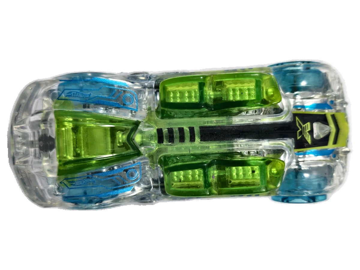 What-4-2 Hot Wheels 2003 X-Raycers 1:64 Luzak Przeźroczysty – zdjęcie 8