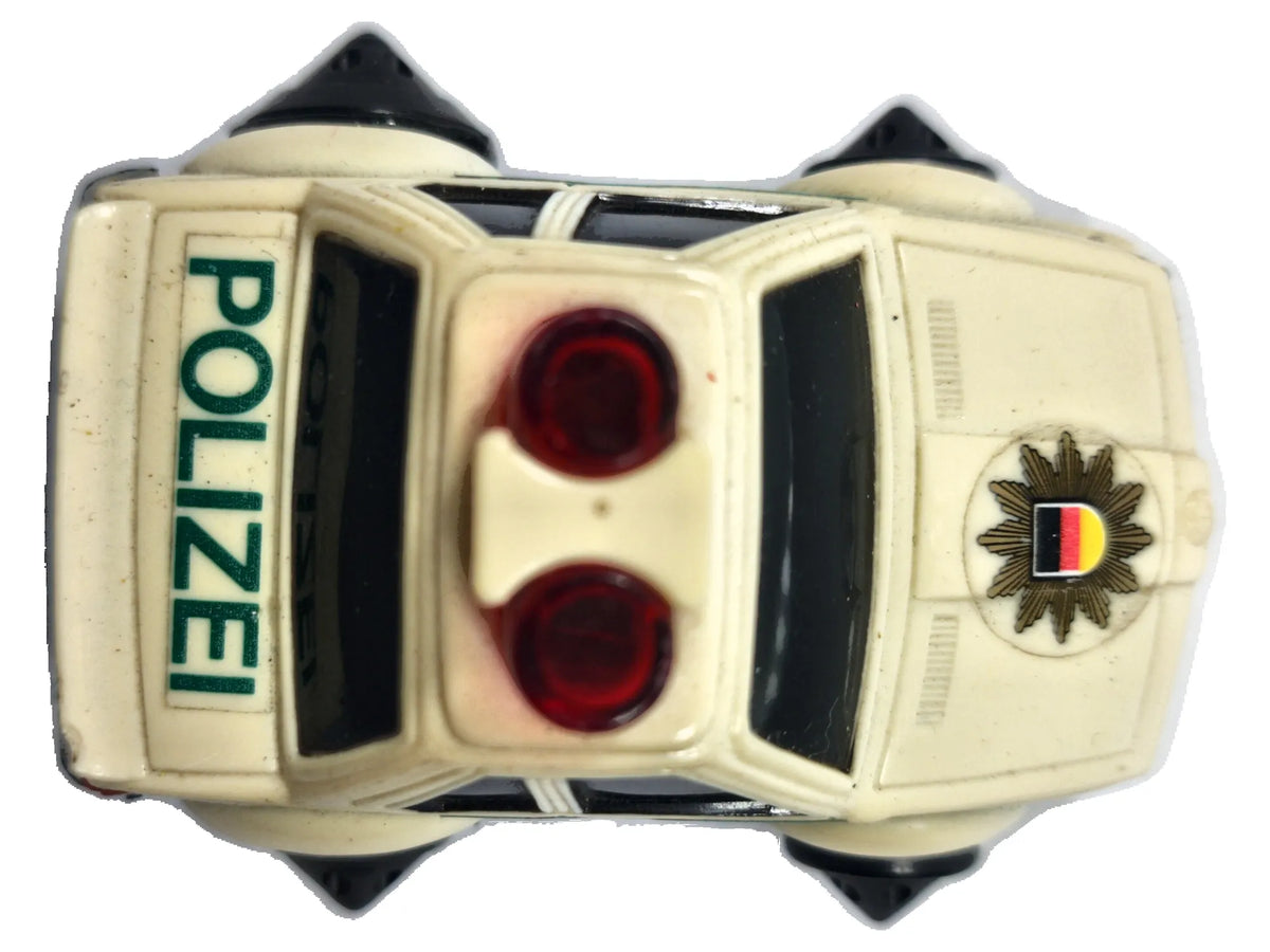 BMW 3 VINTAGE POLIZEI, 1983, Made in Hong Kong, Die cast 22831, Biały, 1:64 – zdjęcie 8